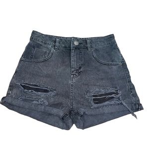 ASOS Dark Grey/Black Denim Shorts